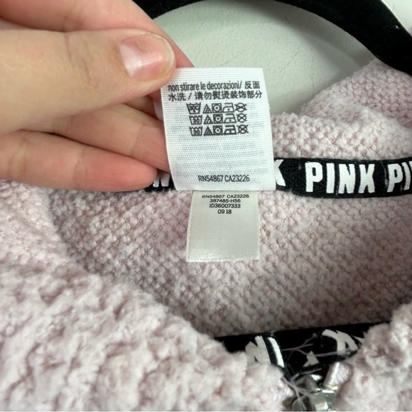 PINK Victorias Secret Sherpa pullover size small - Picture 6 of 9